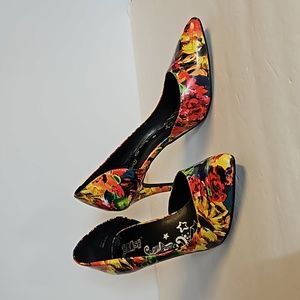Ladies Floral 4" Heels BRASH Size 7 1/2